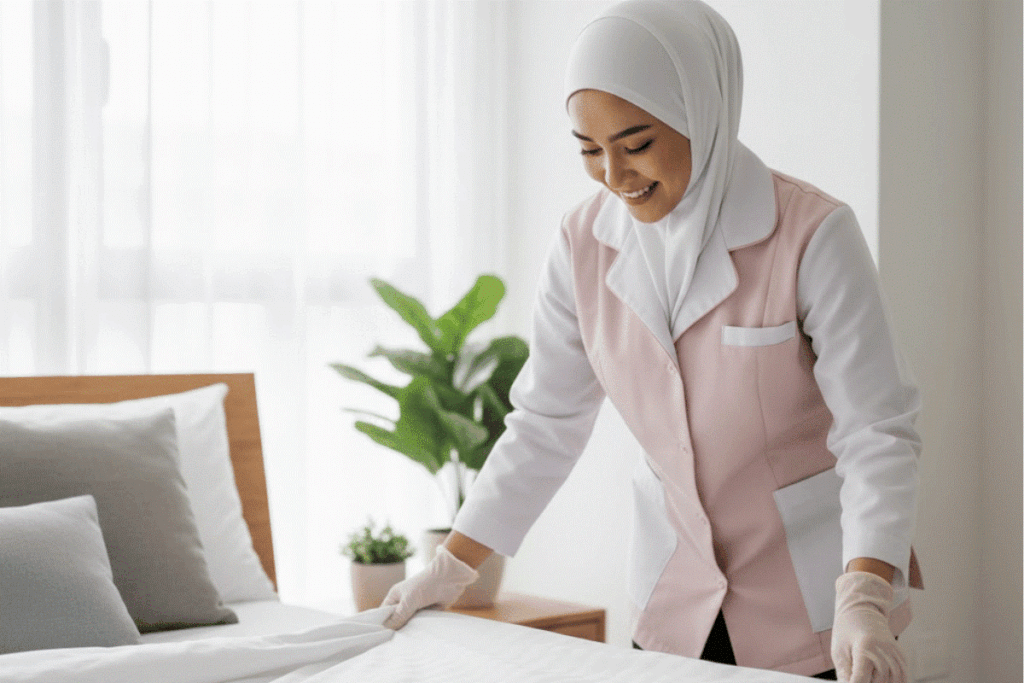 maid uniform Saudi Arabia
